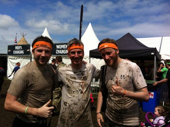 Arka_Architects's tweet photo. After completing Tough Mudder at the weekend Team Arka have just about got themselves scrubbed up for @homeawards 2nt http://t.co/OUGh690623