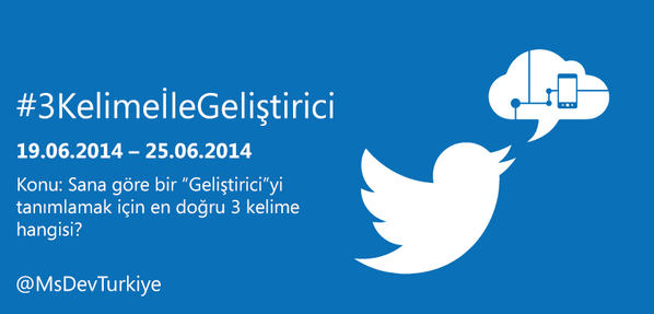 Bir geliştiriciyi tanımlamak için en doğru 3 kelime nedir?  facebook.com/MSFTDev.Turkey… #3KelimeİleGeliştirici