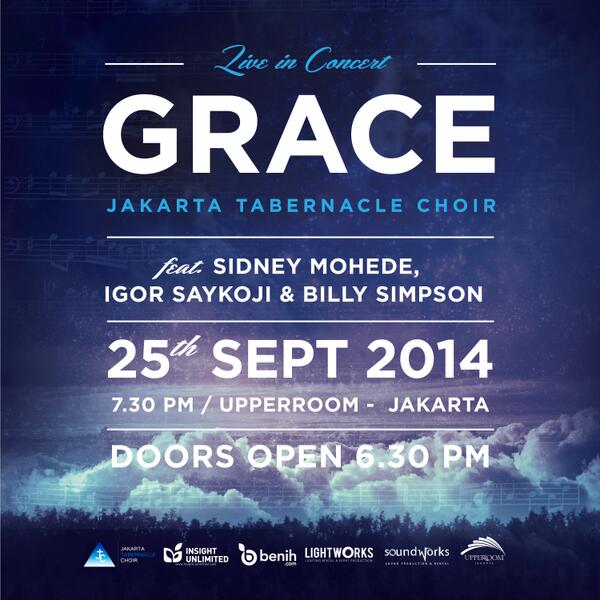 benihdotcom's tweet photo. @JTChoir's 6th Anniversary concert GRACE featuring @SidMohede @BillySimpson
and @saykoji. Get your tickets today!!
http://t.co/7hApRfoeLZ