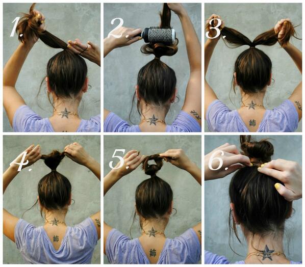 kmiclub's tweet photo. Hot and bothered by long hair? Here’s how to style a top knot in the summer months. http://t.co/2URlxBGgj2