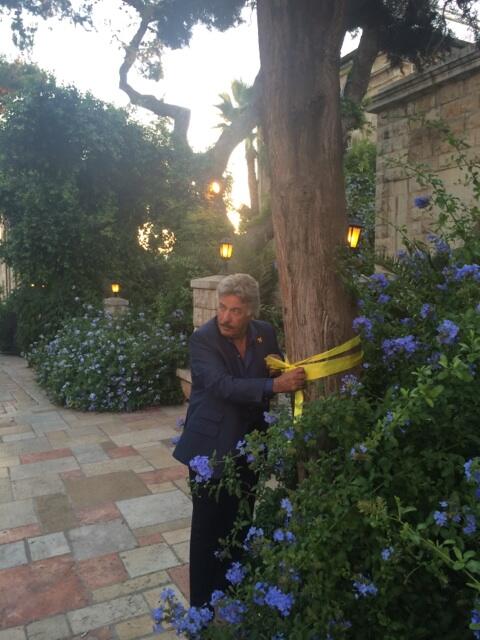 TonyOrlando's tweet image. Tying the ribbons for the boys.