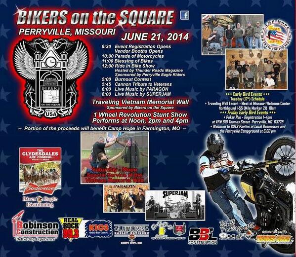 BBL_Const's tweet image. Bikers On The Square event happening this weekend.  Lots of fun!