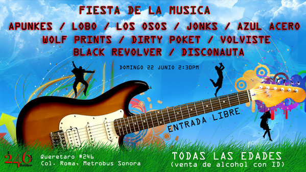 FAlternoRadio's tweet photo. Dominguito para todas las edades, #fiestadelamusica en @MultiForo246 
sin cover, apoyen a las bandas http://t.co/r5T5JyKS8X