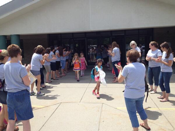 The traditional Warren School send off! #lastdayofschool