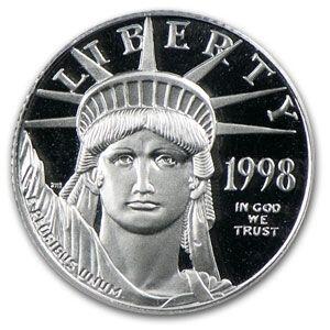 1998-W Platinum American Eagle 10 Dollar/ Coin Purpose The 1998-W Platinum American Eagle W... tinyurl.com/m6jxgyz