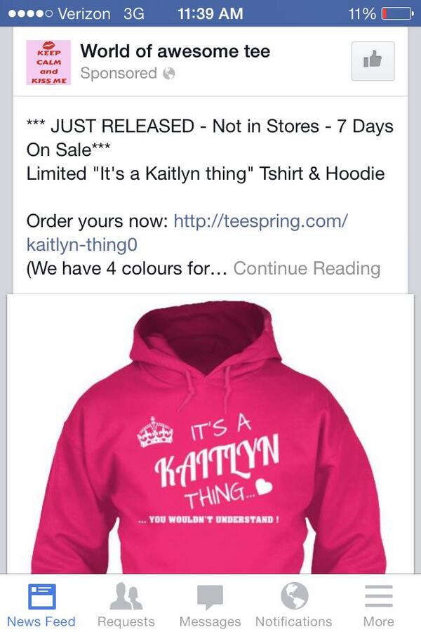 Facebook, wtf #justreleased #buyonenow #limitedtimeoffer #itsakaitlynthing #uwouldntunderstand