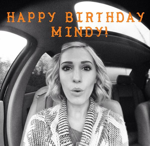 StatesSG's tweet photo. Tweet some birthday wishes at @mindywhite today, y'all! 😁🎈 http://t.co/QheQu0C4ba