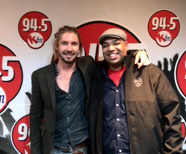KFMza's tweet photo. .@JeremyLoops and @rob_vember after an inspired #KFMLive session. http://t.co/IyJJAkLCLX