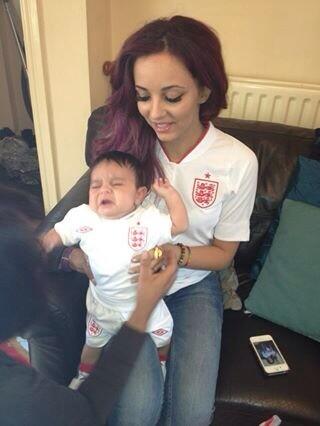#tbt me n baby Karl a couple of years ago supporting our team ❤ lets hope there's no tears this time! #ComeOnEngland