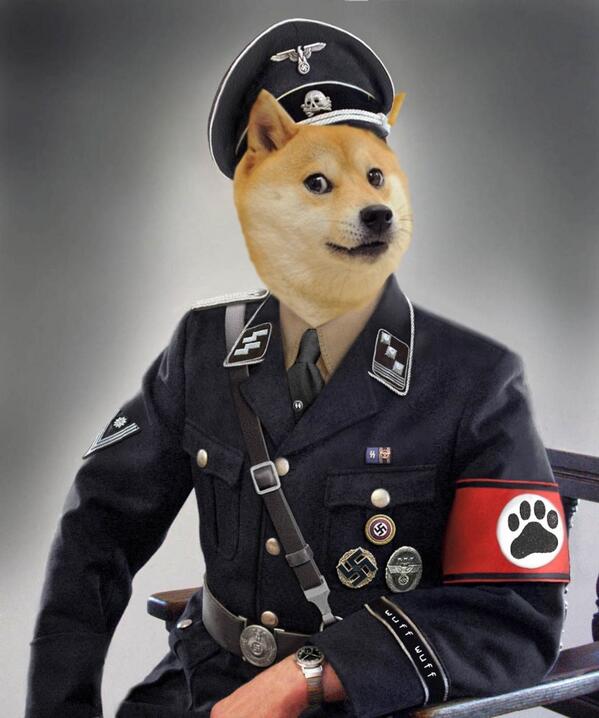 vizinhell's tweet image. Nazi dog