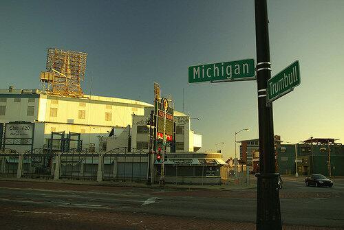 VintageDet's tweet image. PHOTO: The greatest intersection on the planet. #tigers #detroit #puremichigan