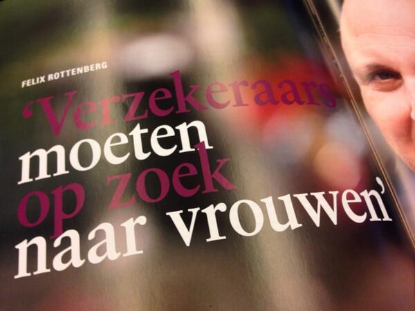 Wijze woorden van <a href="/felixrottenberg/">Felix Rottenberg</a> in tijdschrift van <a href="/Verbond/">Verbond van Verzekeraars</a> (2)