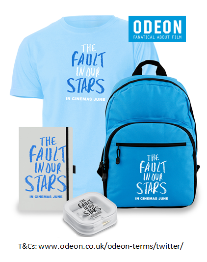 ODEONCinemas's tweet image. To celebrate #TFIOS in cinemas NOW we have 10xmerch packs to giveaway! 
RT &amp;amp; follow to enter. Comp ends 27/06/2014