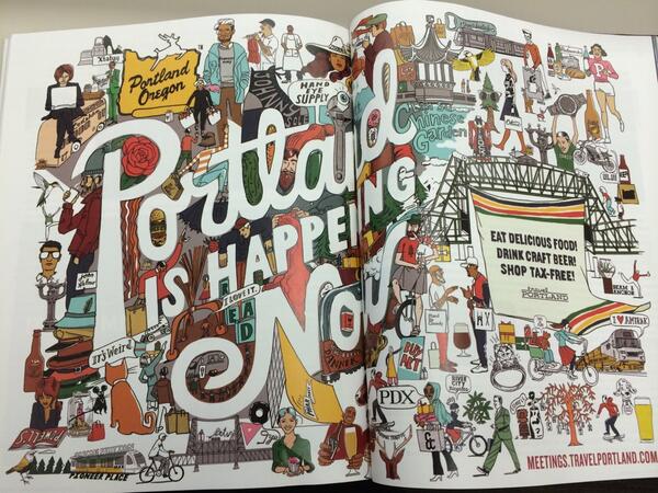 IHeartMeetings's tweet photo. Wow @travelportland this is an awesome ad in @mcmagtweet!! #marketing #portland #pdx http://t.co/izEthiBceZ
