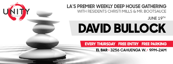 ChristiMills's tweet image. Tonight @unitygathering features special guest @DavidBullockDJ! #deephouse #unitygathering facebook.com/events/2798467…