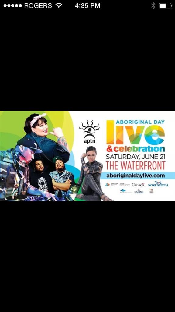 #nativepower @TheCandyShow @atribecalledred @joeystylezworld @thedonkelly @inezjasper on one stage #ADL2014 #halifax