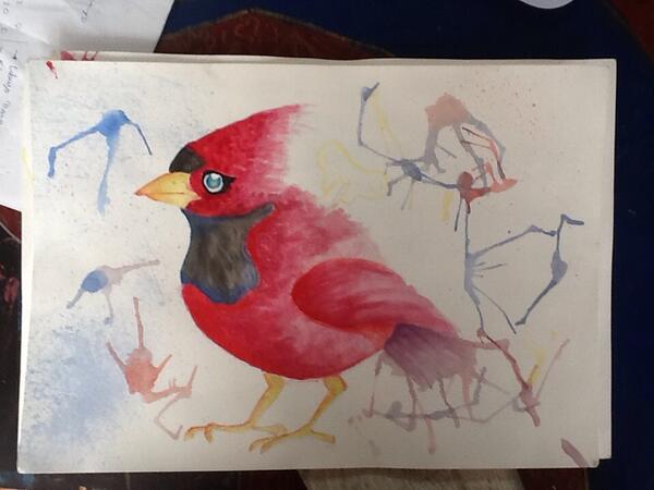 diskoverus's tweet image. Dibujo de kata acuarelas