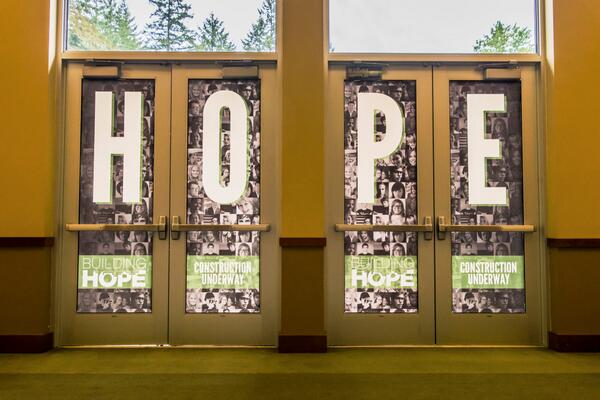 GraphicsNW's tweet image. Check out the cool window graphics we made for @MyTimberlake! #windowgraphics #graphics #timberlakechurch