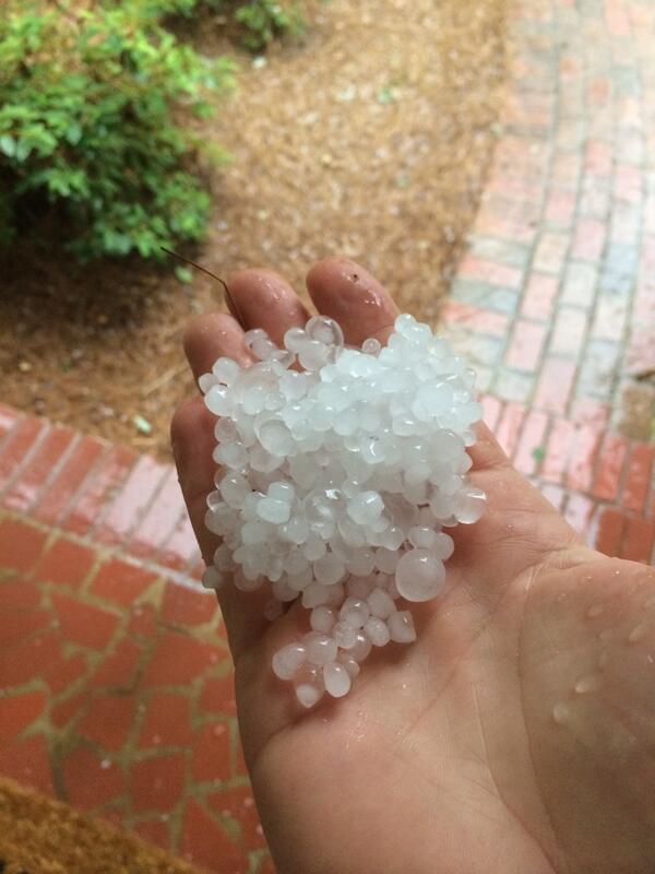 thetopstoryWYFF's tweet photo. This just fell from the sky near GHS. #hail (via @pherplexed) #eveningstorms http://t.co/JeMrBTlY95
