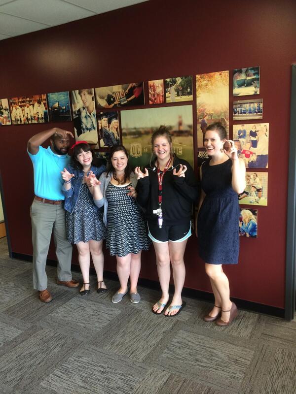 okchristian's tweet photo. Glad some Future Eagles from #CampZenith dropped by the Admissions Office today! Come back soon! #OCisHome http://t.co/PSgkGTnbnc