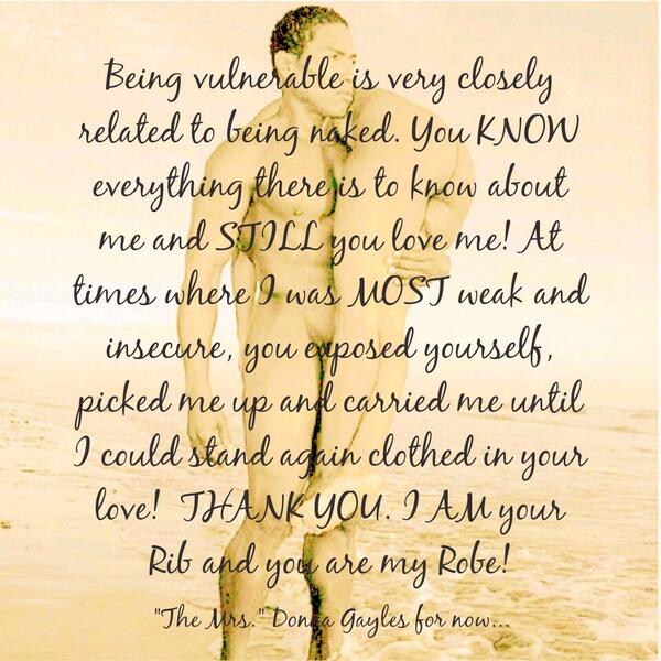 MissGayles's tweet photo. #Inspiration #Relationships #HisRib #MyRobe #love #covered #soulmate #friendship #naked #spiritual #connected #one http://t.co/DQEpnZ9ztG