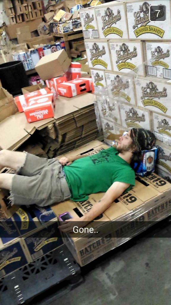 Assed out at work last night. #workflow #miller #coors #beer #ItsMillerTime