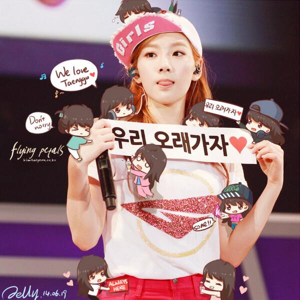 SMTown_SNSD's tweet photo. We will always love KIM TAEYEON and SNSD! http://t.co/M8gc1Mb4Mb
