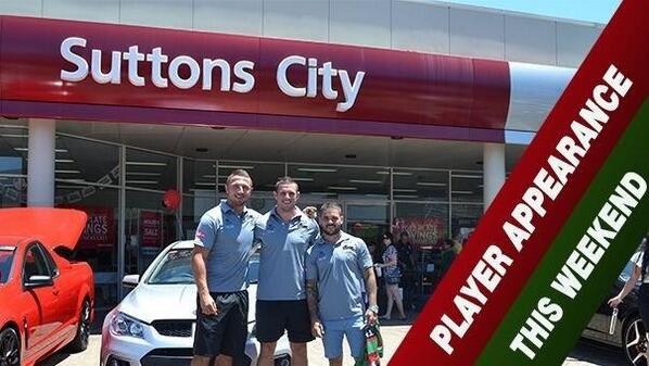 The Rabbitohs will make an appearance on Saturday at <a href="/suttonssouthsyd/">Suttons South Sydney</a> Rosebery &amp; Arncliffe! bit.ly/1iNdSEQ