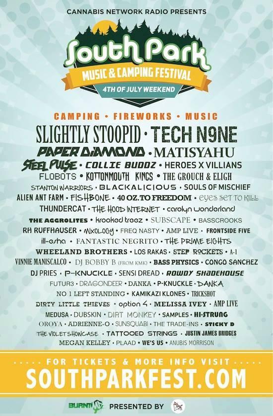 Were getting closer to #spmf, I cant wait to camp with my best friends! Get your tickets @ -» southparkmusicfestival.com