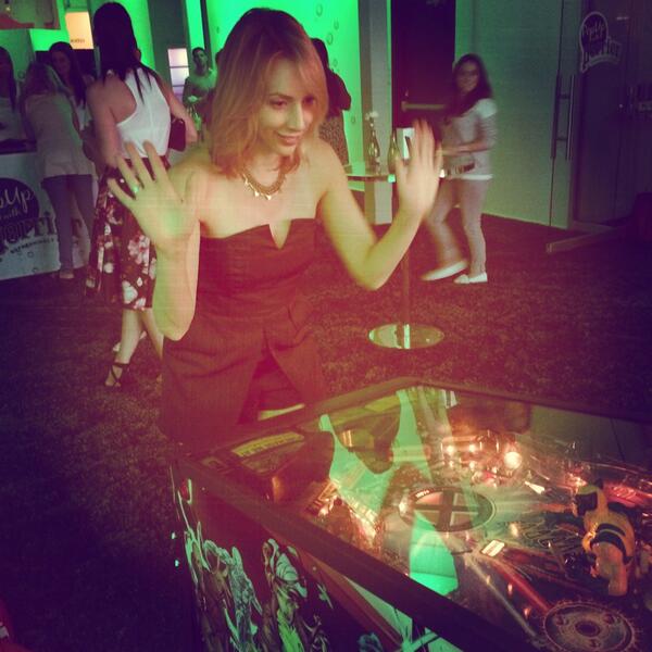 michellejobin's tweet photo. Celebratory pinball stance @perriercanada #popupperrier #pinballwizard http://t.co/86ZC9scNbL