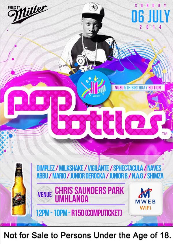 #POPBOTTLESDBN06JULY #Vuzu's5thBirthdayEdition #POPBOTTLESDBN06JUL6
#Vuzu's5thBirthdayEdition <a href="/JuniorDeRocka/">#JusticeForMlooh</a>