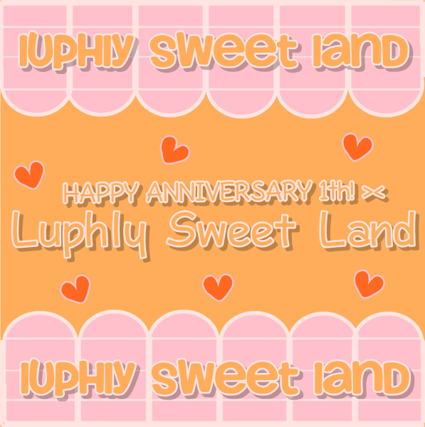 LuphlyLand's tweet photo. "@dhiraaa_12: @LuphlyLand happy anniversary luphly land! sorry i'm late for the cover hehehe >< http://t.co/CWPbjHg95u"