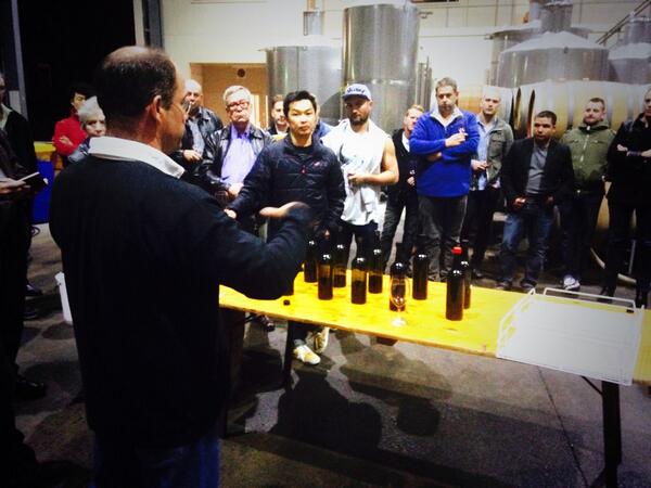 SerafinoVino's tweet image. Thanks for the visit this week #sharedtables Mr Whish loved showing you 2013 Sharktooth components #wine @huxtabler