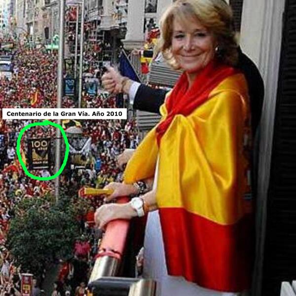 malorenzo's tweet photo. En el tuiter de @EsperanzAguirre podéis ver en su foto la muchedumbre celebrando lo de Felipe VI y el mundial de 2010 http://t.co/mDieXgJ0Qo