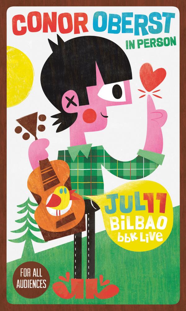 Super favorito! Poster de <a href="/pintachan/">pintachan</a> para concierto de <a href="/conoroberst/">Conor Oberst</a>  en el Bbk live "
