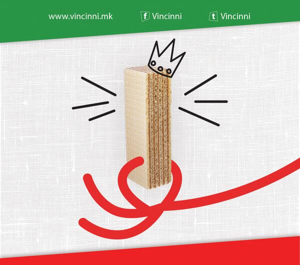 Вафлите Vincinni Napolitan се создадени за уживање на сите сладокусци во слатките...