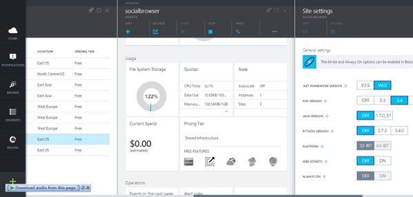 EslaMx7's tweet image. the new #WindowsAzure Portal is pretty AWESOME ! - Managing your websites has been added.