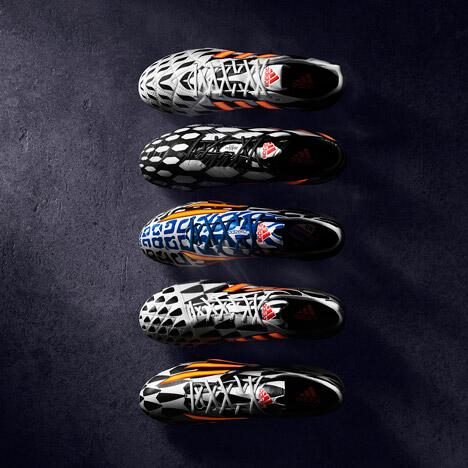 dezeen's tweet photo. Wondered what football boots Luis Suarez was wearing last night? Battlepack boots by Adidas: http://t.co/EXXDFBu7aV http://t.co/q9fSgB3Ds7