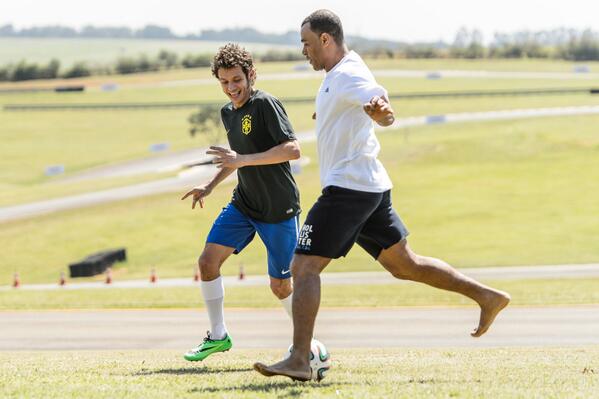 YamahaMotoGP's tweet photo. VIDEO: Vale and Cafu in Pre-World Cup Samba! 
http://t.co/4Q0P5YGwwA http://t.co/bmt5de1EKZ