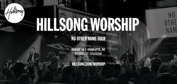 premproductions's tweet photo. Hillsong Worship NO OTHER NAME Tour Charlotte on 8/16 is ON SALE NOW! http://t.co/rKdJ94UatV http://t.co/t7XhLPUseM