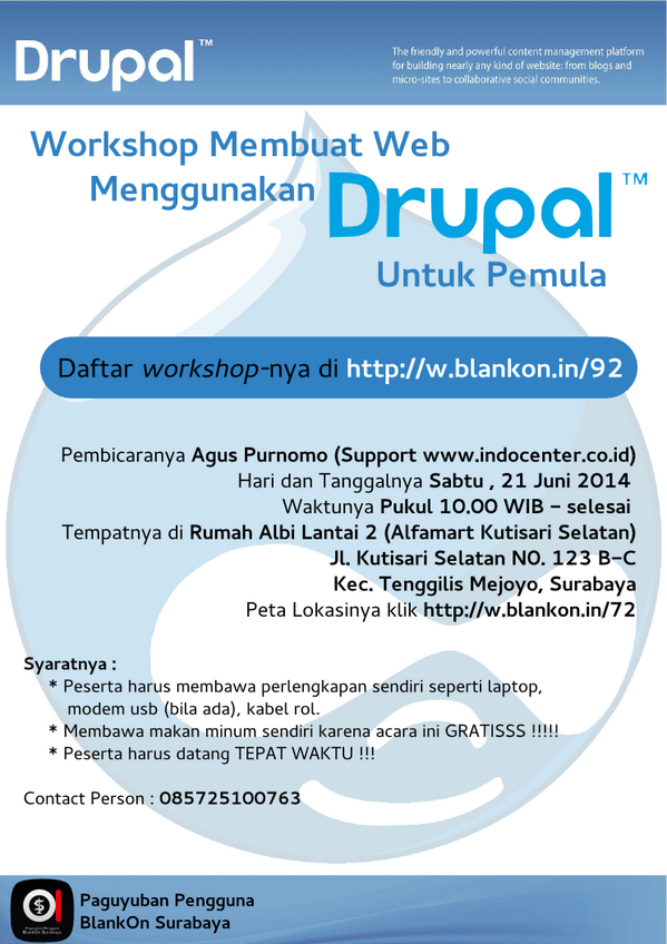 Selamat Istirahat , jangan lupa besok ada workshop membuat web bersama PPBS :D