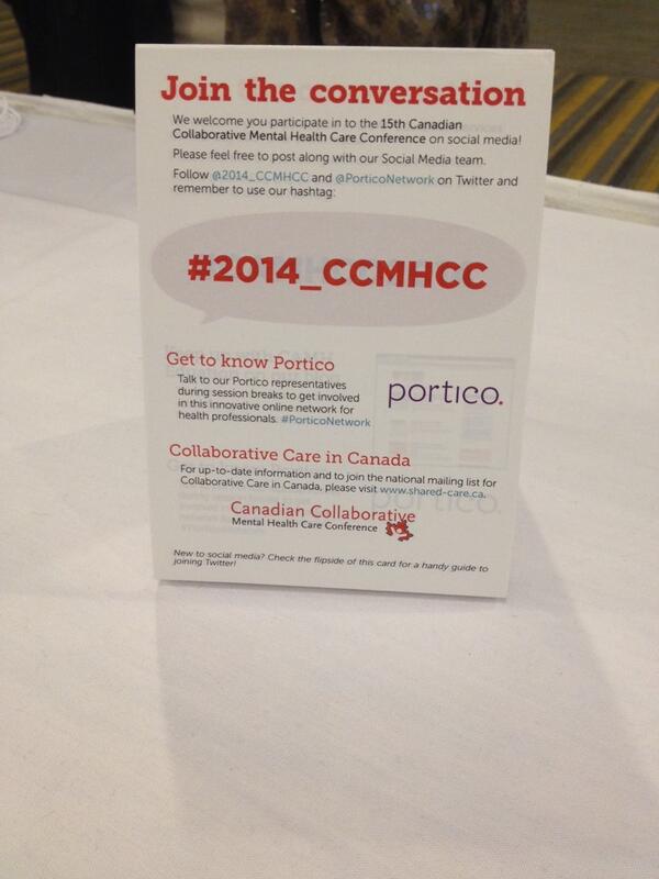 MyraFahim's tweet photo. Join the conversation! #2014_CCMHCC #PorticoNetwork @2014_CCMHCC @PorticoNetwork http://t.co/lpalwqdgZK