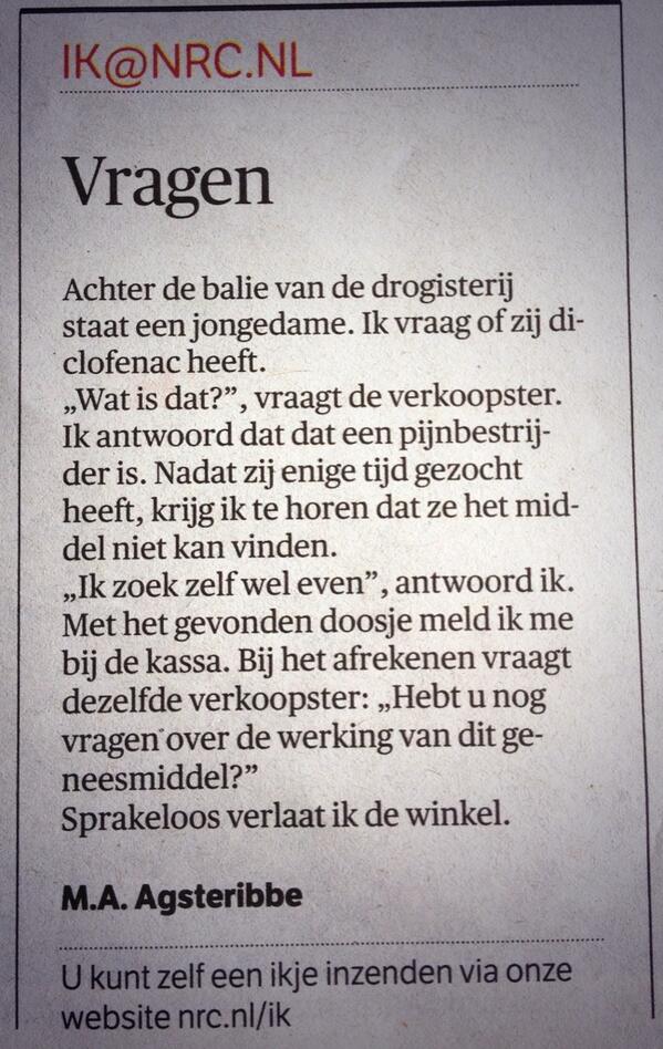 Geestig IKje weer vandaag :-)