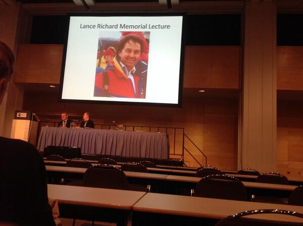 CJSMonline's tweet photo. Dr Lyle Micheli about to deliver the Lance Richard Memorial Lecture at @CASEMACMSE @FIMS2014 #FIMS2014 http://t.co/uxyLej1BX0