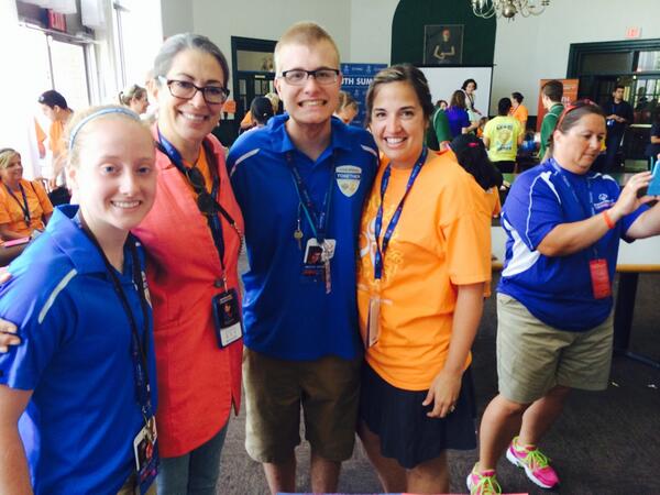 <a href="/bonar_mitch/">Mitch Bonar</a> &amp; <a href="/ballerabby24/">Abby Abel</a> for representing <a href="/IHSAA1/">IHSAA</a> <a href="/SOIndiana/">Special Olympics Indiana</a> &amp; <a href="/ChampsTogether/">Champions Together</a> #projectunify #2014USAGames #PROUD