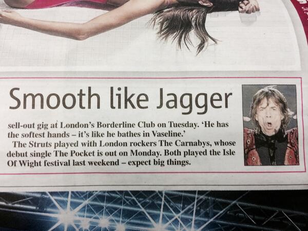 BlindPil's tweet photo. @TheCarnabysUK yes boys in the Metro! http://t.co/kqZl4p8yiJ