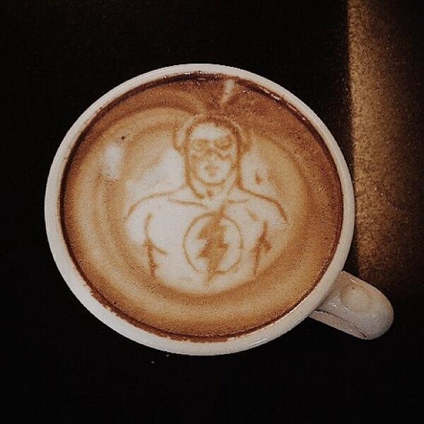 almostskate's tweet photo. Good Morning insta fam!
@willow #TheFlash
latte art by: @alvinflip
#AlmostDCcomics boards out now at finer ska... http://t.co/dLL7YMdSEj