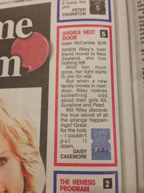 Nice wee reader review for 'Angels Next Door' in <a href="/TheSunNewspaper/">The Sun</a> today. Thank you, wee reader!