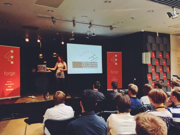 forgecph's tweet image. Very personal story from @LauraJul about being pushed to the breaking point, but coming back. #forgecph #cphftw