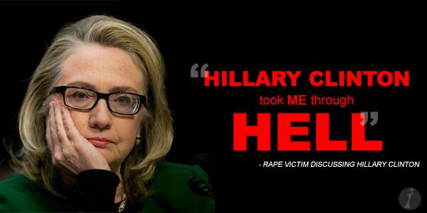 Rape victim: Hillary Clinton Took Me Through Hell